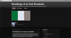 Desktop Screenshot of irishrunaholic.blogspot.com
