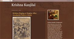 Desktop Screenshot of krishnakanjilal.blogspot.com