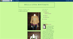 Desktop Screenshot of bellalunaboutique.blogspot.com