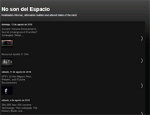 Tablet Screenshot of nosondelespacio.blogspot.com