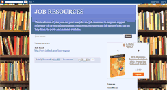 Desktop Screenshot of jobresourses.blogspot.com