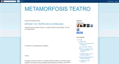 Desktop Screenshot of metamorfosisteatro.blogspot.com