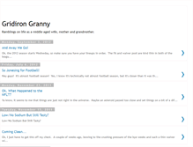 Tablet Screenshot of gridirongranny.blogspot.com