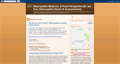 Desktop Screenshot of naturopathicessentials.blogspot.com