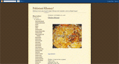 Desktop Screenshot of khana-maza.blogspot.com