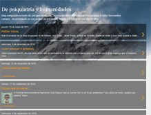 Tablet Screenshot of depsiquiatriayhumanidades.blogspot.com
