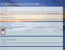 Tablet Screenshot of mymormonlifeandfaith.blogspot.com