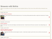 Tablet Screenshot of momentswithmelvin.blogspot.com