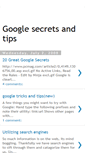 Mobile Screenshot of googlesecretsandtips.blogspot.com