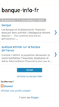 Mobile Screenshot of banque-info-fr.blogspot.com