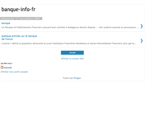 Tablet Screenshot of banque-info-fr.blogspot.com