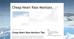 Desktop Screenshot of cheapheartratemonitors.blogspot.com