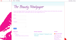 Desktop Screenshot of beautynewspaper.blogspot.com
