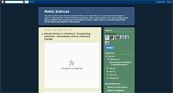 Desktop Screenshot of noeticssciences.blogspot.com