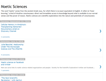 Tablet Screenshot of noeticssciences.blogspot.com