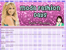 Tablet Screenshot of modafashiondays.blogspot.com