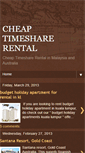 Mobile Screenshot of cheaptimesharerental.blogspot.com