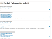 Tablet Screenshot of eplfootballwallpaperforandroid.blogspot.com