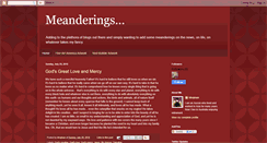 Desktop Screenshot of meanderon.blogspot.com