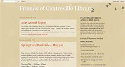 Desktop Screenshot of friendsofcentrevillelibrary.blogspot.com