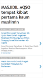 Mobile Screenshot of masjidilaqso.blogspot.com
