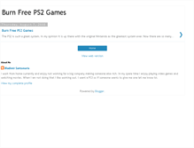 Tablet Screenshot of burnfreeps2games.blogspot.com