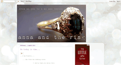 Desktop Screenshot of annaandtheringlondon.blogspot.com