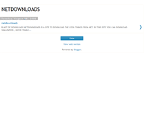 Tablet Screenshot of netdownloads.blogspot.com