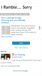 Mobile Screenshot of iramblesorry.blogspot.com