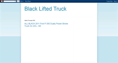 Desktop Screenshot of black-lifted-truck-guides.blogspot.com
