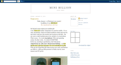 Desktop Screenshot of mini-billion.blogspot.com