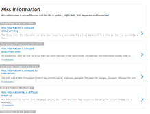 Tablet Screenshot of miss-information.blogspot.com