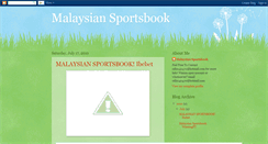 Desktop Screenshot of malaysiasportsbook.blogspot.com
