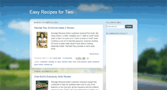 Desktop Screenshot of easyrecipesfortwo.blogspot.com