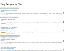 Tablet Screenshot of easyrecipesfortwo.blogspot.com