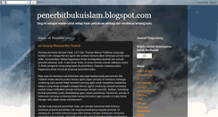 Desktop Screenshot of penerbitbukuislam.blogspot.com