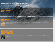 Tablet Screenshot of penerbitbukuislam.blogspot.com