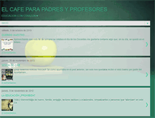 Tablet Screenshot of elcafeparapadresyprofesores.blogspot.com