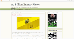 Desktop Screenshot of 22billionenergyslaves.blogspot.com