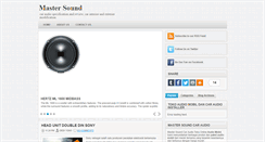 Desktop Screenshot of mastersoundcaraudios.blogspot.com