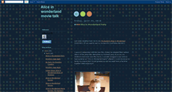 Desktop Screenshot of alice-in-wonderland-movie-talk.blogspot.com