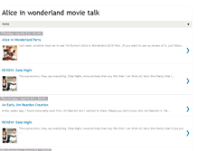 Tablet Screenshot of alice-in-wonderland-movie-talk.blogspot.com