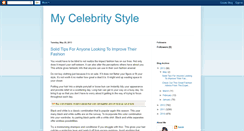 Desktop Screenshot of mycelebritystyle.blogspot.com