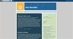 Desktop Screenshot of dosdecadas.blogspot.com