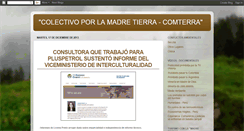 Desktop Screenshot of colectivoporlamadretierra.blogspot.com