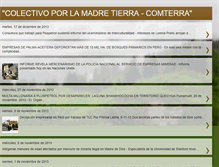 Tablet Screenshot of colectivoporlamadretierra.blogspot.com