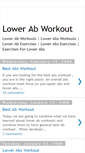 Mobile Screenshot of lower-ab-workout.blogspot.com