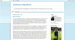 Desktop Screenshot of ambitiousaspirations.blogspot.com