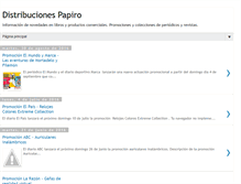 Tablet Screenshot of distribucionespapiro.blogspot.com