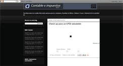 Desktop Screenshot of contableseimpuestos.blogspot.com